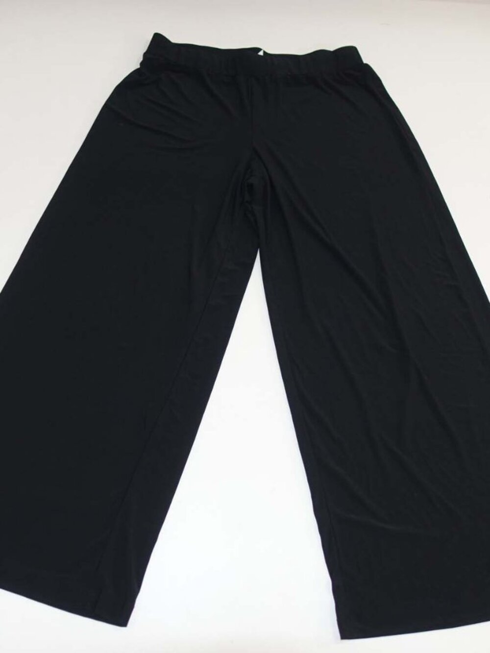 NY Collection Women's Wide Leg Pull On Pants Size Petite XL NWT Black High Rise